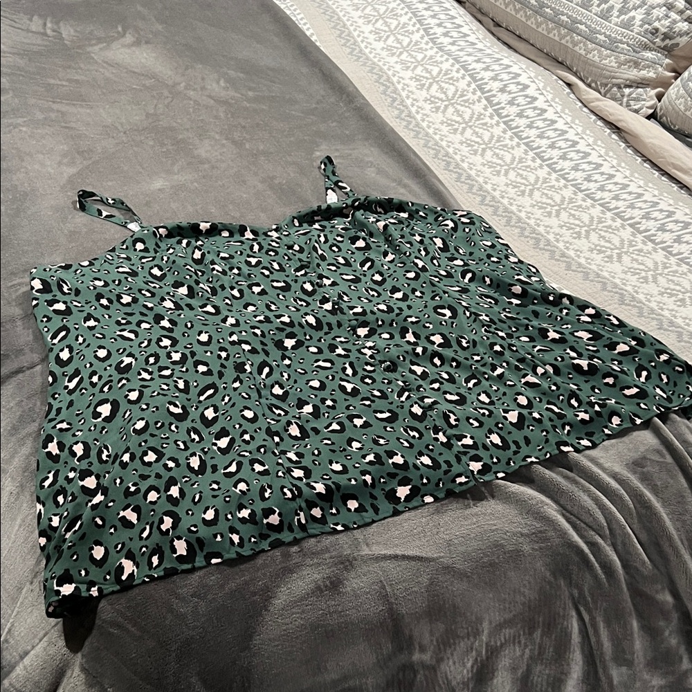 Torrid Green Leopard Print Camisole